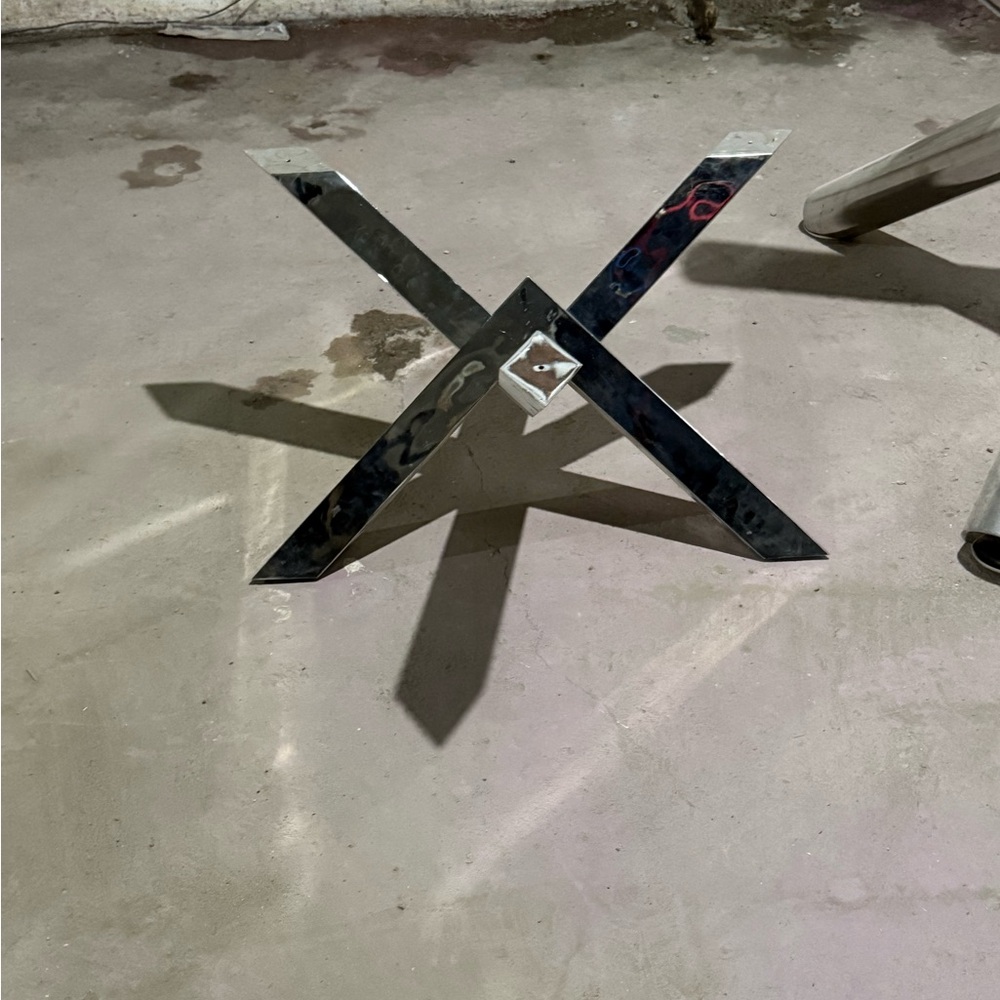 Symmetrical Silver Cross Decor Accent